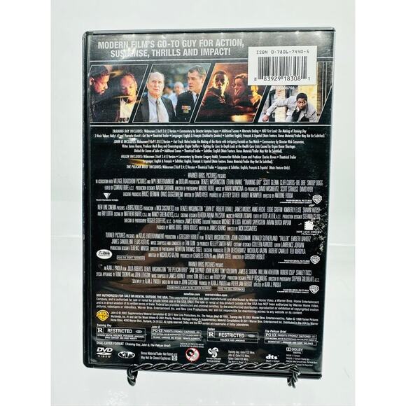 Denzel Washington 4 Film Favorites DVD Training Day Fallen John Q Pelican Brief - Picture 2 of 4